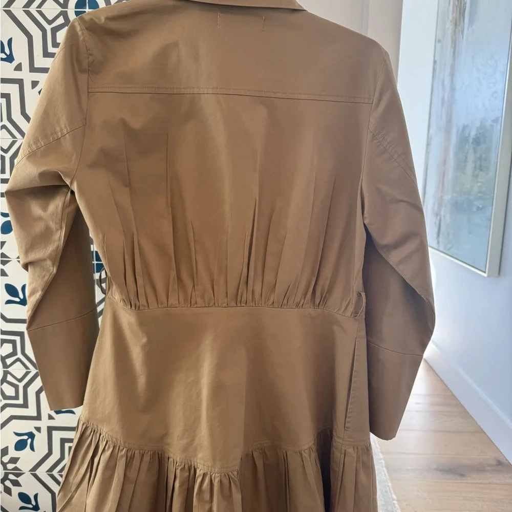 Karina Grimaldi Tan Long Sleeve Dress - Picture 4 of 8